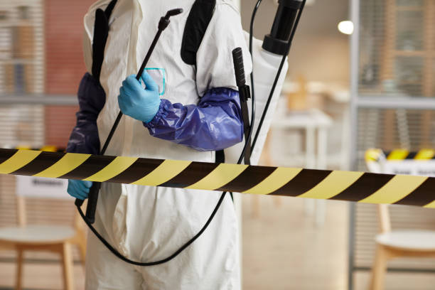 Professional Crime Scene Cleanup technician working in Dedham, MA